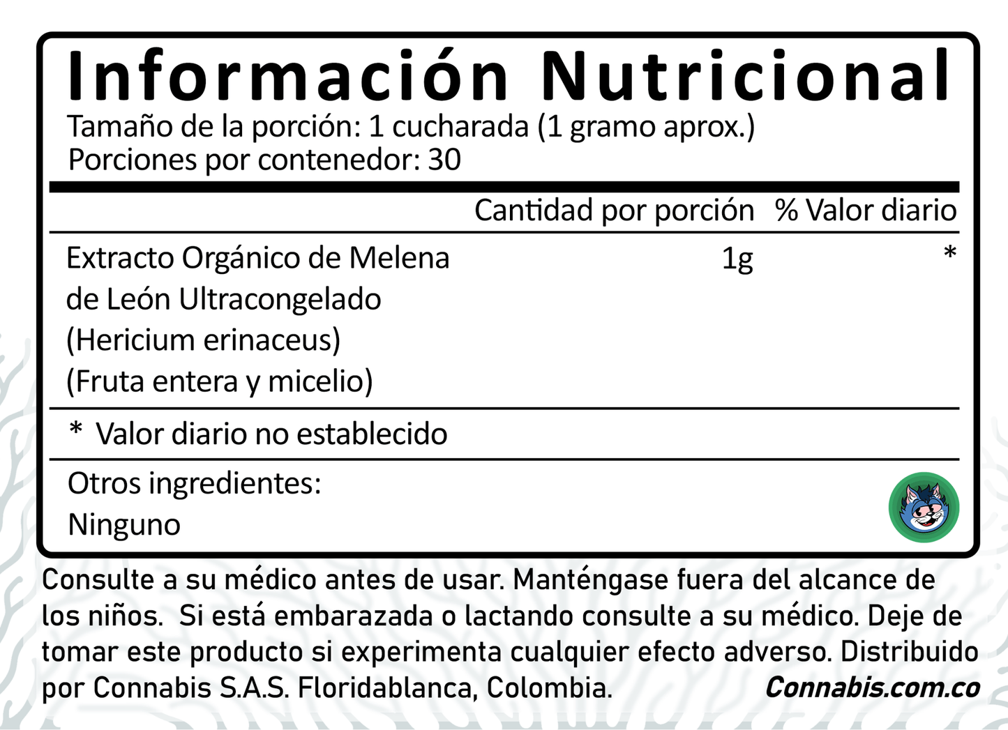 Melena de León Orgánica directo en Colombia | Connabis