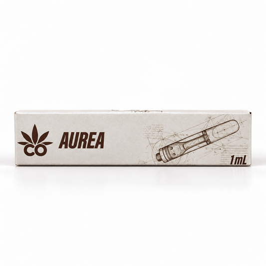 Cartucho Reutilizable de Cerámica 1 mL | AUREA | Uso Diurno directo en Colombia | Connabis Colombia