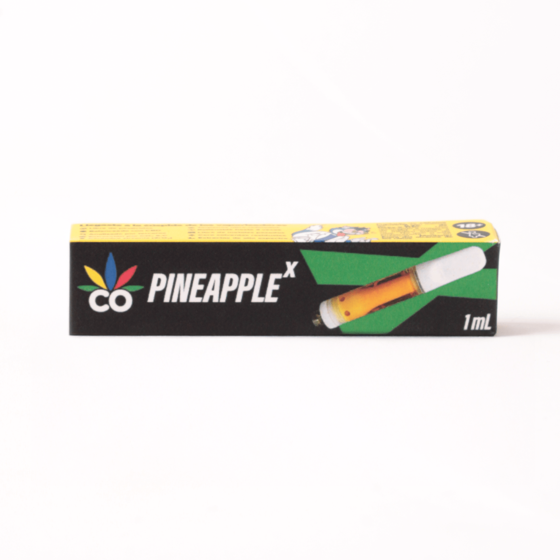 Cartucho Reutilizable de Cerámica 1 mL | Pineapple X | Uso Diurno directo en Colombia | Connabis Colombia