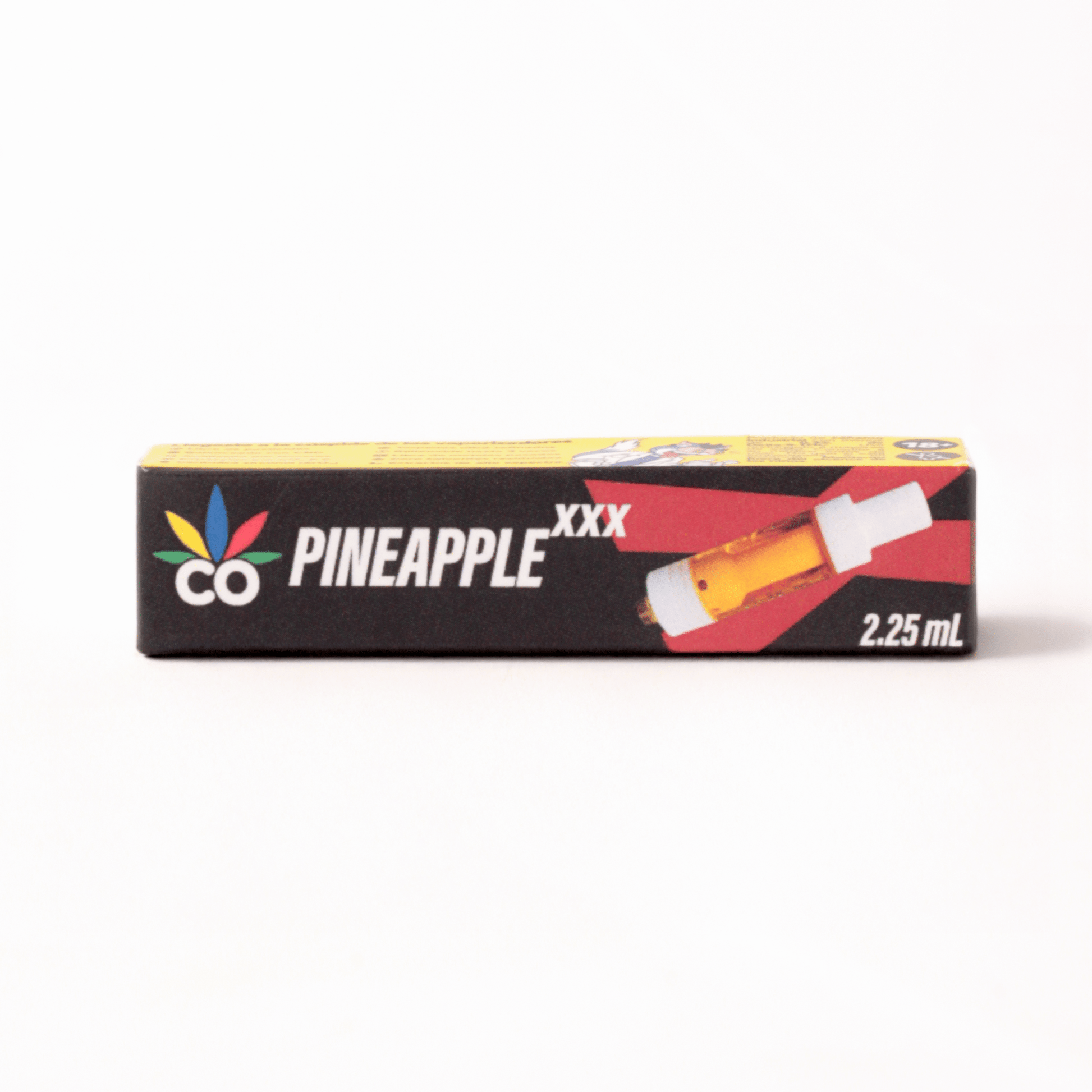 Cartucho Reutilizable de Cerámica 2.25 mL | Pineapple XXX | Uso Diurno directo en Colombia | Connabis Colombia