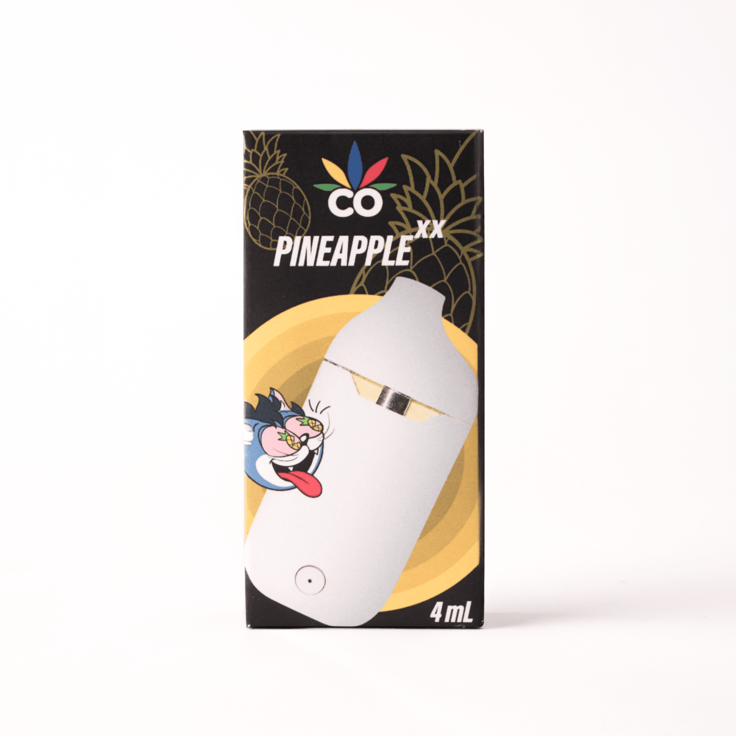 Desechable de Cerámica 4 mL | Pineapple XX | Uso diurno directo en Colombia | Connabis Colombia